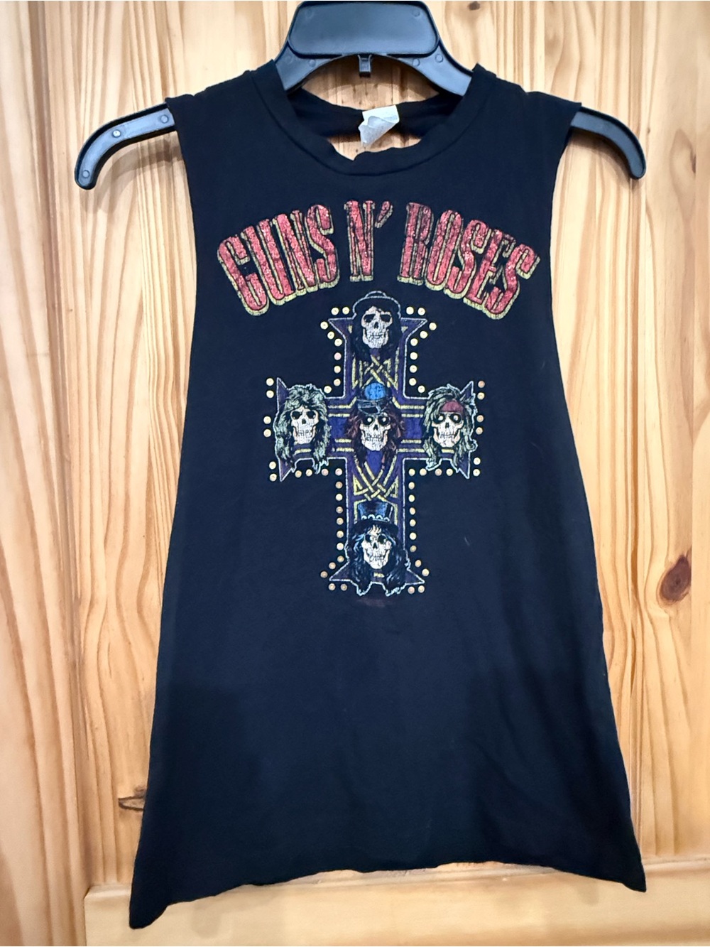 Guns N' Roses Black Graphic Sleeveless Kids Tank